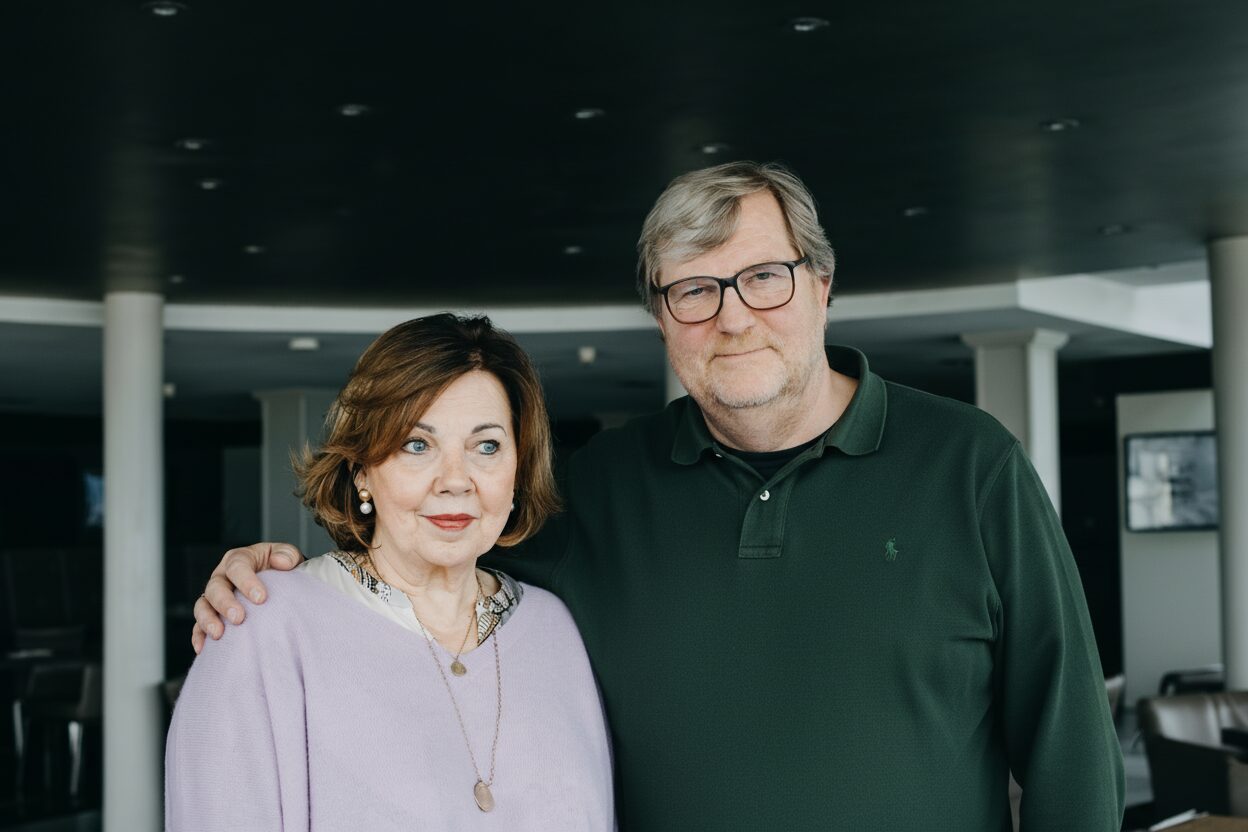 Firefly_Färbe das Hemd von Blau in dunkelgrün und mach das sie näher zusammenstehen._ 743512