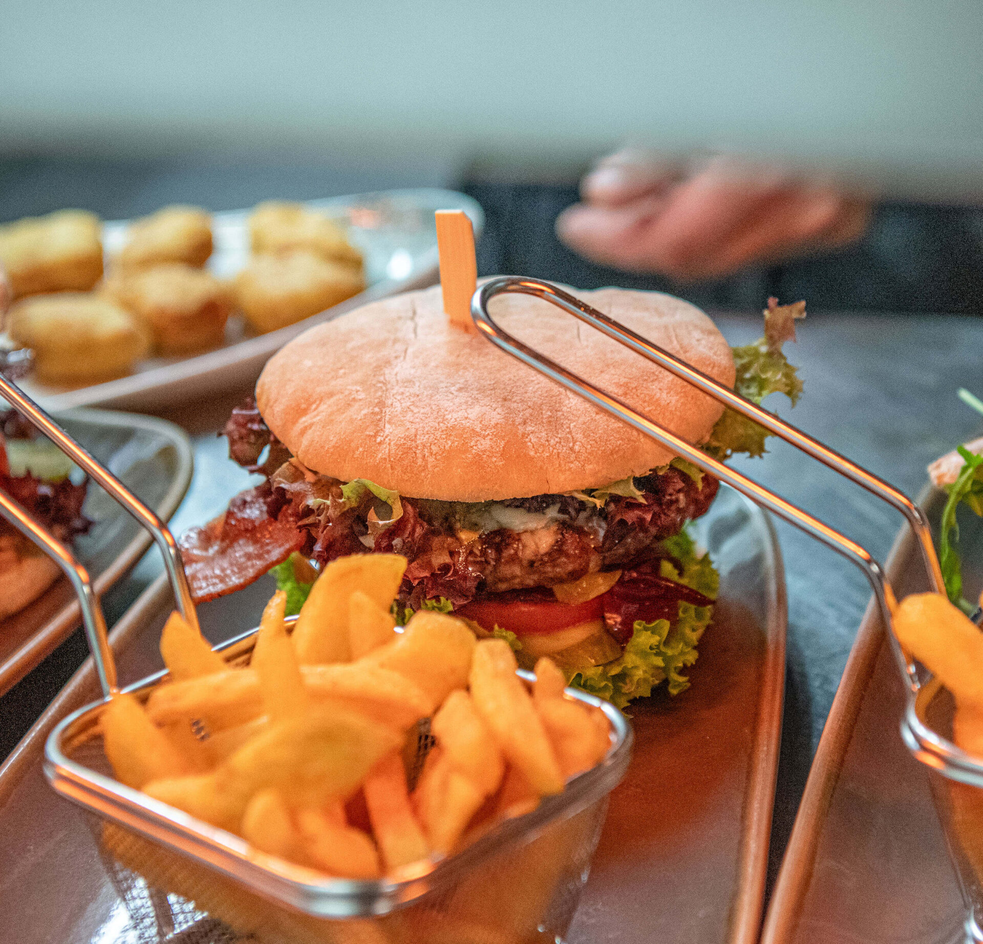Burger & kleines Getränk im Wehrmanns Alt-Heringsdorf